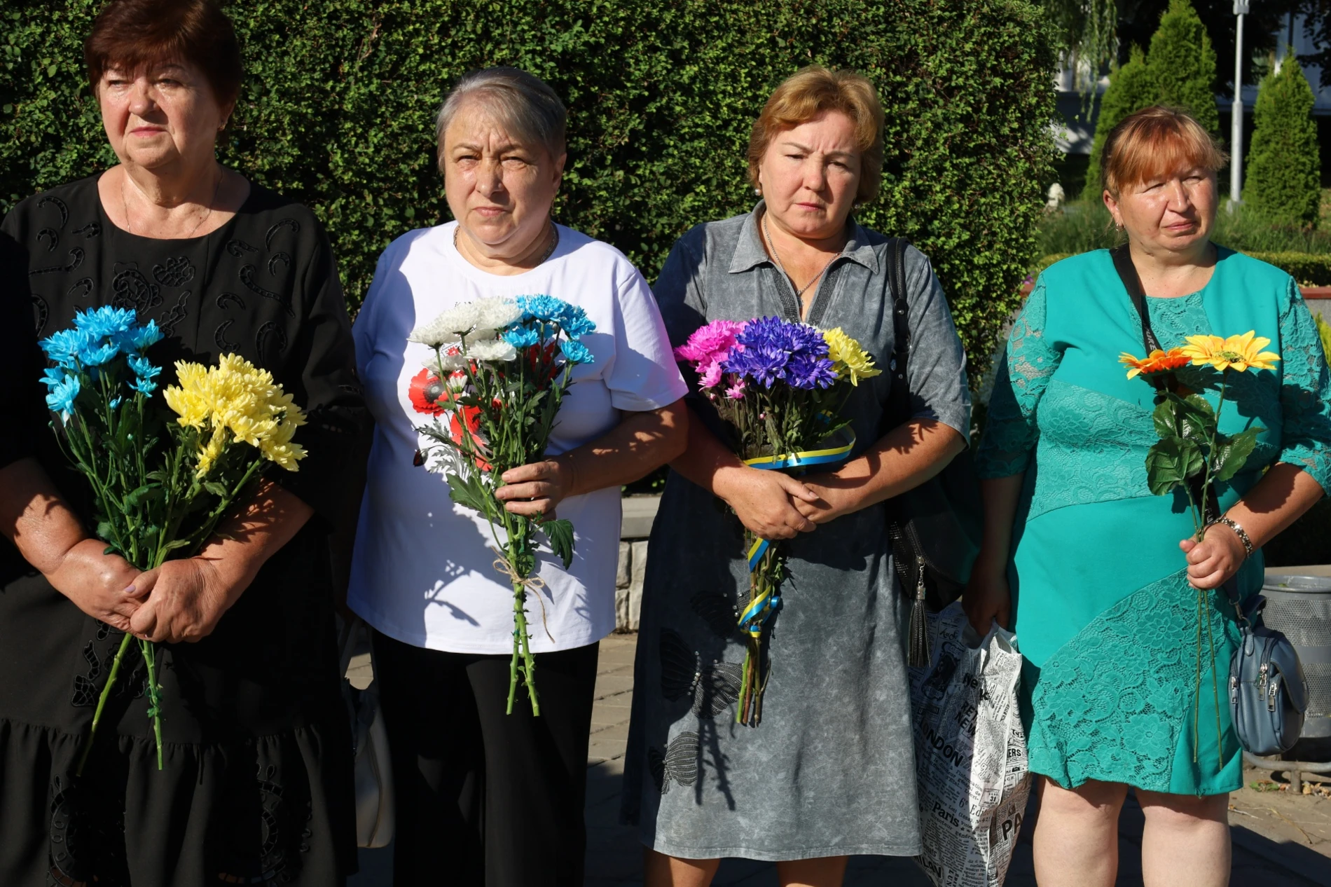 50-метровий синьо-жовтий прапор розгорнули у Жмеринці на День Незалежності України