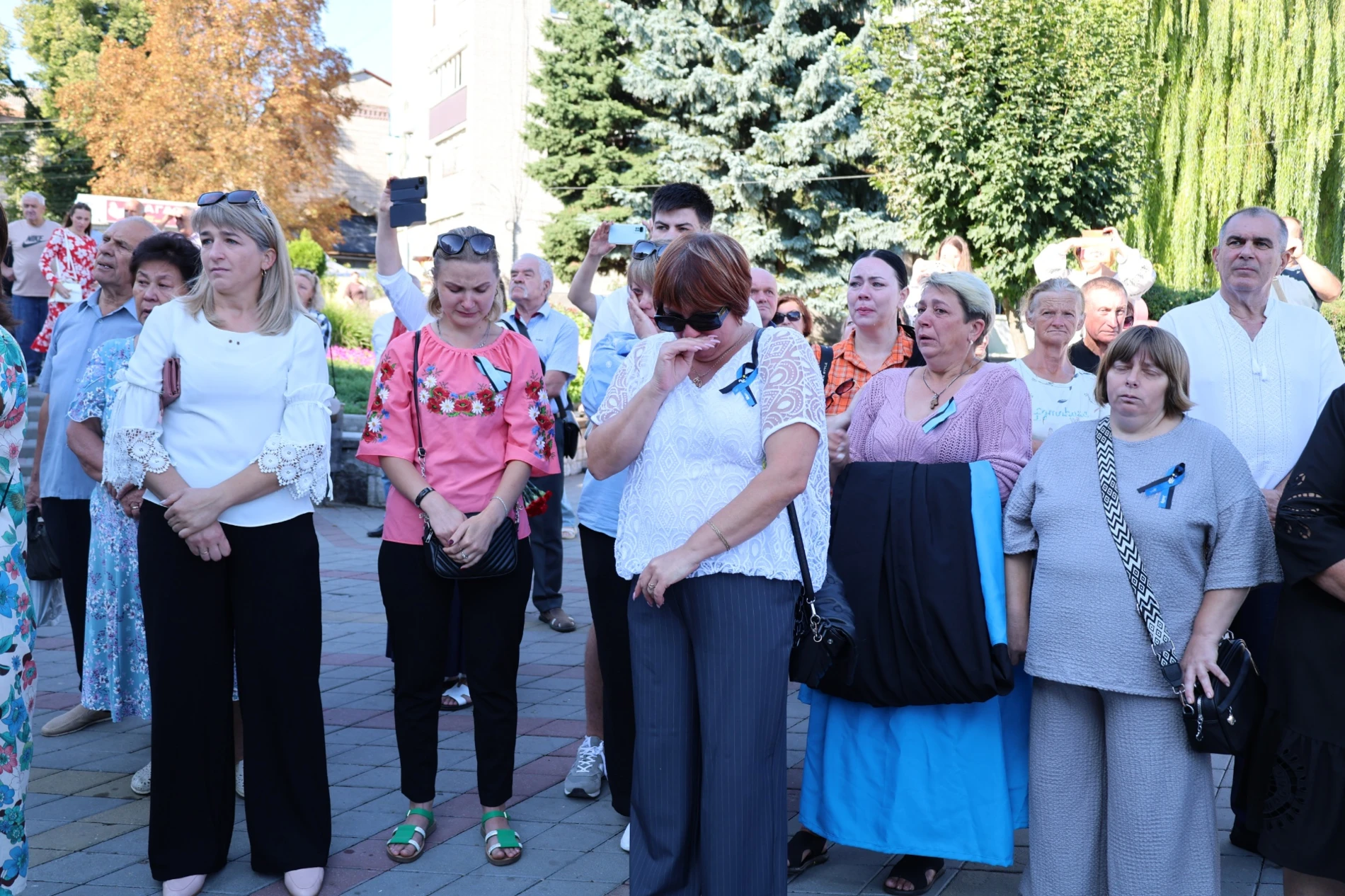 50-метровий синьо-жовтий прапор розгорнули у Жмеринці на День Незалежності України