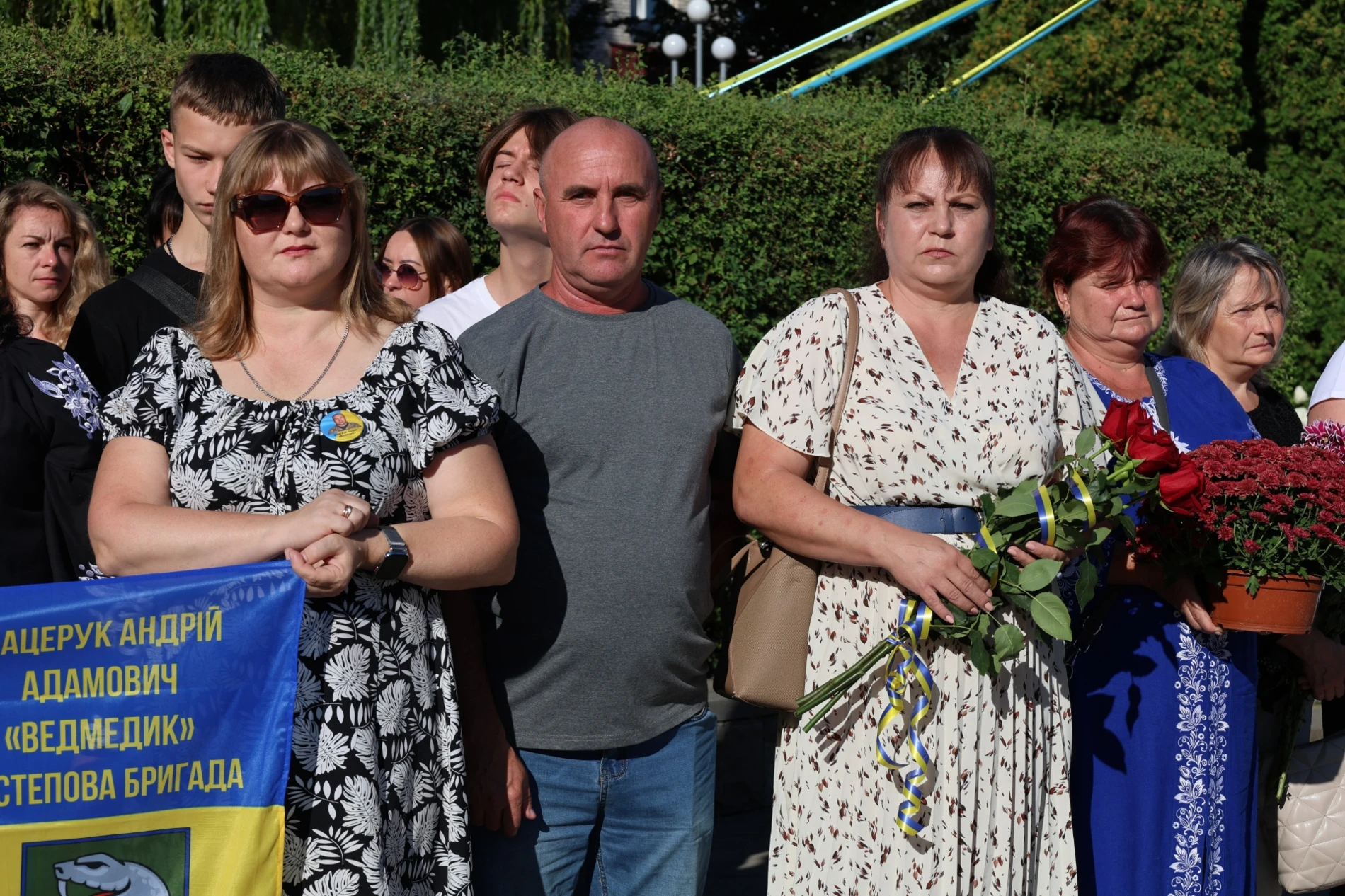 50-метровий синьо-жовтий прапор розгорнули у Жмеринці на День Незалежності України