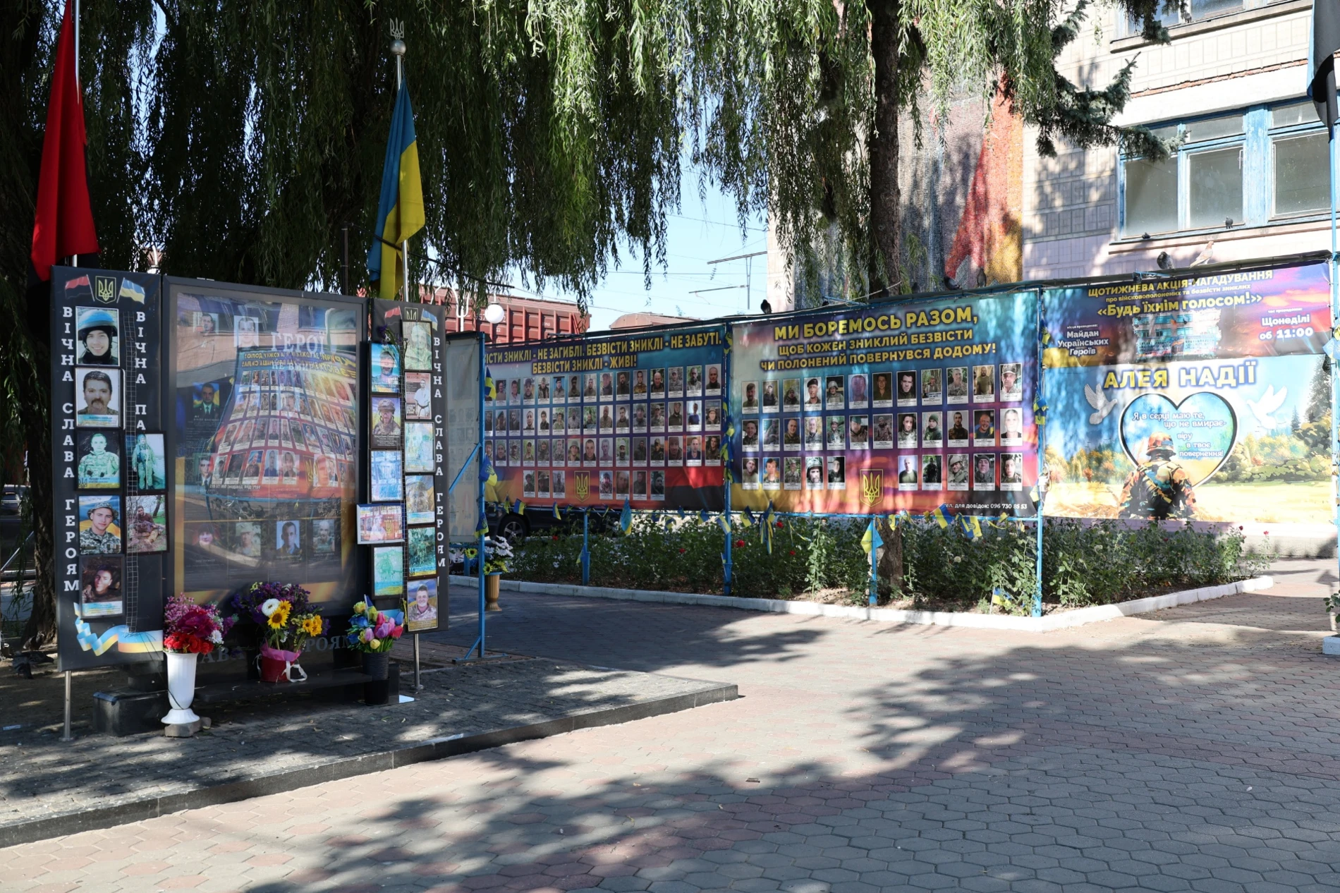 50-метровий синьо-жовтий прапор розгорнули у Жмеринці на День Незалежності України