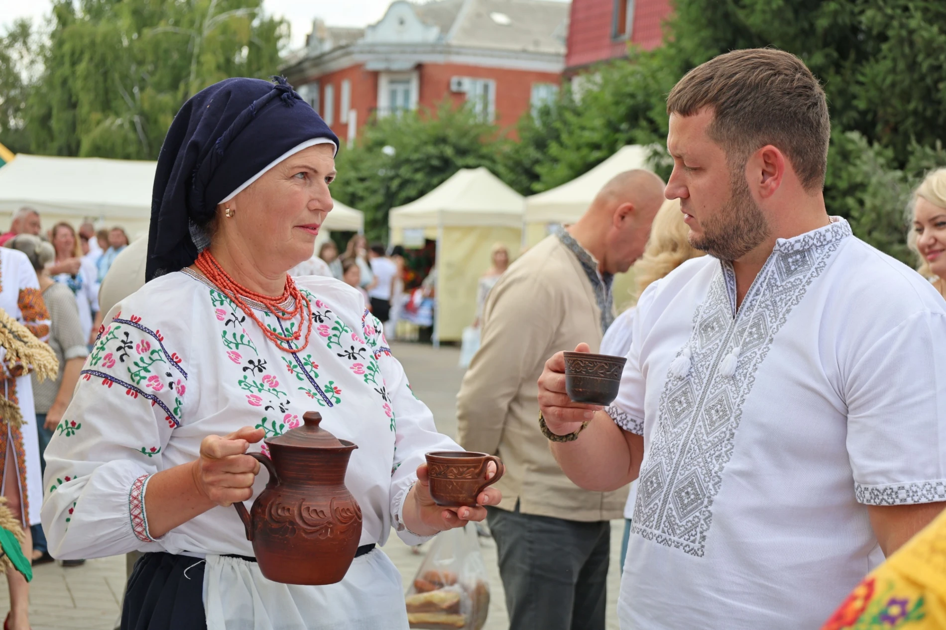 50-метровий синьо-жовтий прапор розгорнули у Жмеринці на День Незалежності України