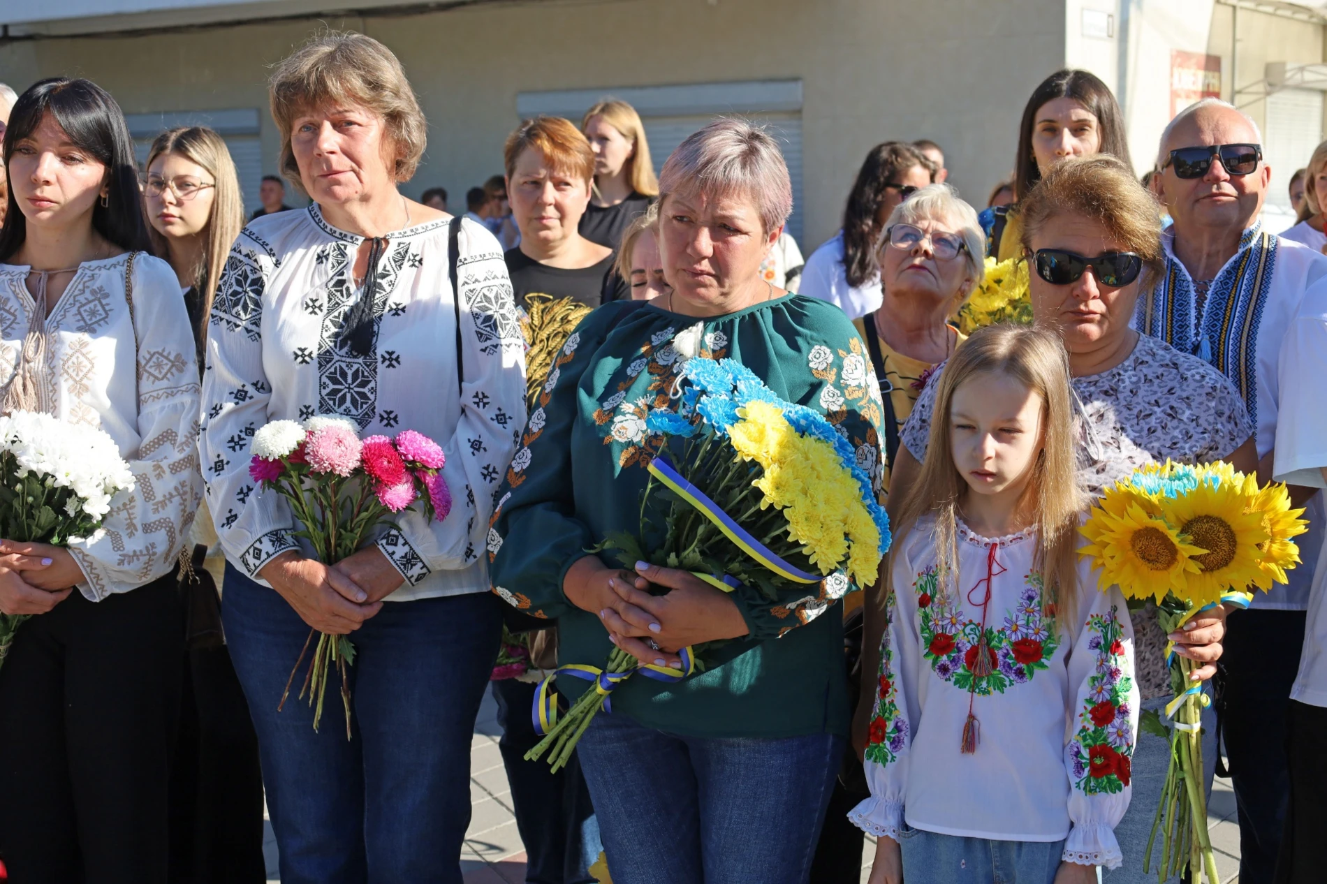 50-метровий синьо-жовтий прапор розгорнули у Жмеринці на День Незалежності України
