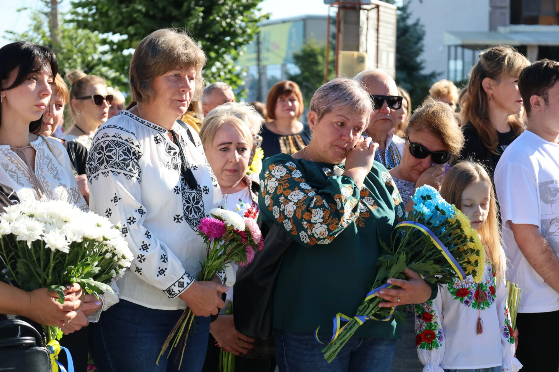 50-метровий синьо-жовтий прапор розгорнули у Жмеринці на День Незалежності України