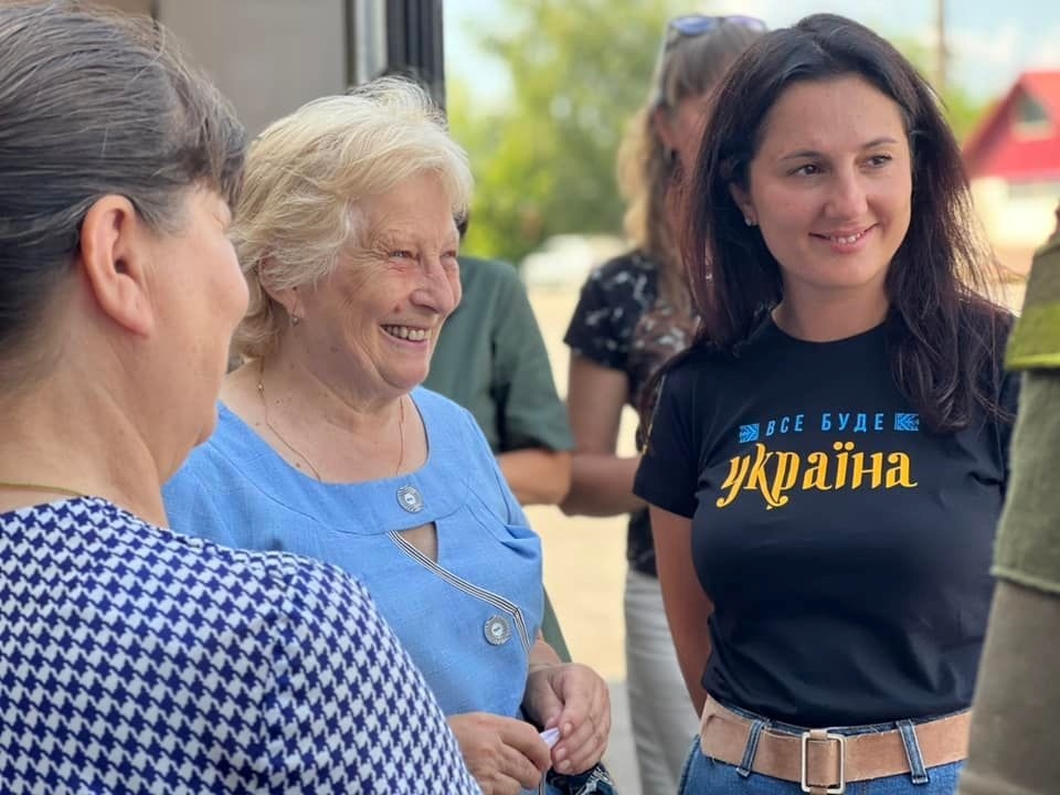 Ірина Борзова на зустрічах з родинами військовослужбовців у Жмеринці