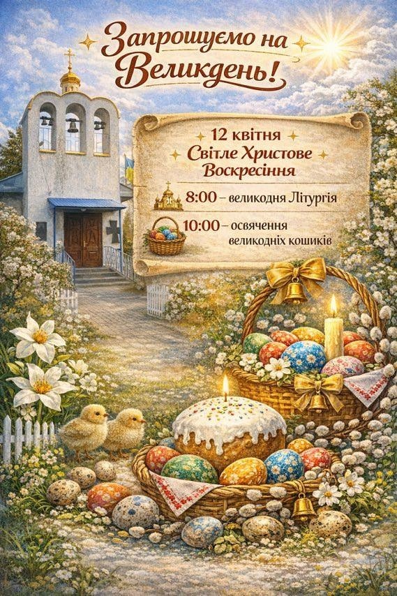 Коли і де у Жмеринці освячуватимуть великодні кошики 11 і 12 квітня: години