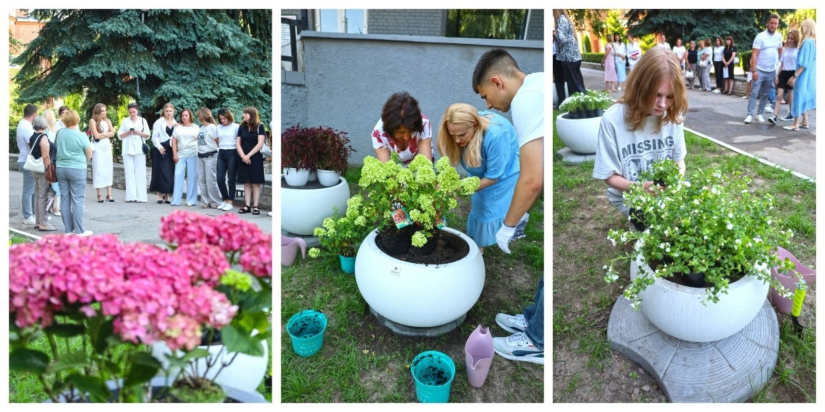 Квіти, що збережуть пам’ять про юність: випускники Жмеринської громади продовжили добру традицію
